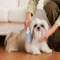 HKM-496851 Silicone Massage Brush for Dogs - Deodorizing and Cleaning Comb with Removable Handling