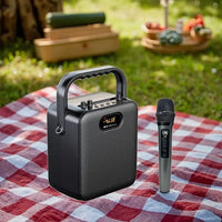 HKM-496915 Portable Bluetooth Outdoor Speaker with RGB Lighting and Remote Control - Model S18