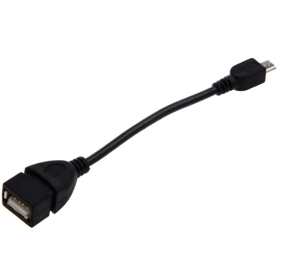 HKM-496979 Micro USB B Male to USB A 2.0 Female OTG Adapter Cable for Data Transfer
