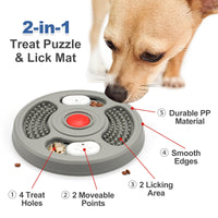 HKM-4971069 Licking Plate Dog Toy for Pet Training and Stress Relief