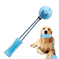 HKM-497107 Interactive Dog Chew Ball Toy with Suction Cup - Food Dispenser for Aggressive Chewers