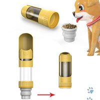 HKM-4971709 Portable Leak-Proof Dog Water Bottle with Built-in Bowl for Travel and Hiking