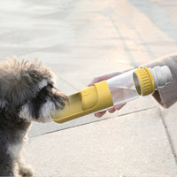 HKM-4971709 Portable Leak-Proof Dog Water Bottle with Built-in Bowl for Travel and Hiking