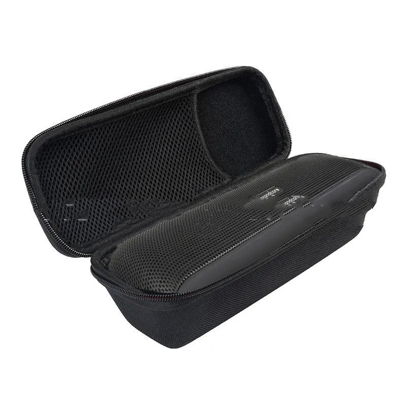 HKM-497235 Durable EVA Protective Case for Bluetooth Speaker with Climbing Carabiner, Portable Storage Solution