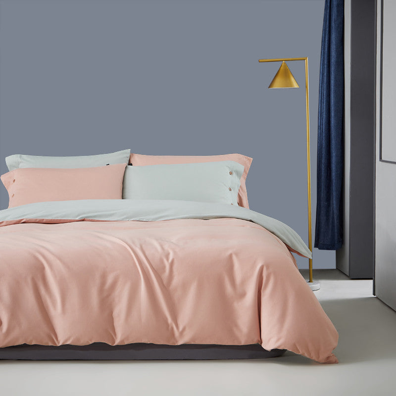 HKM-497235 Warm Duvet Cover Set in Various Colors with Soft Satin Finish for All Seasons