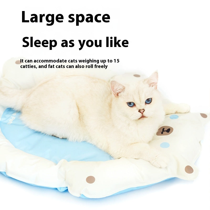 HKM-4974269 Cooling Mat for Pets - Refreshing Ice Pad Pet Bed for Cats - 62x50x8CM