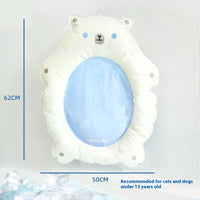 HKM-4974269 Cooling Mat for Pets - Refreshing Ice Pad Pet Bed for Cats - 62x50x8CM