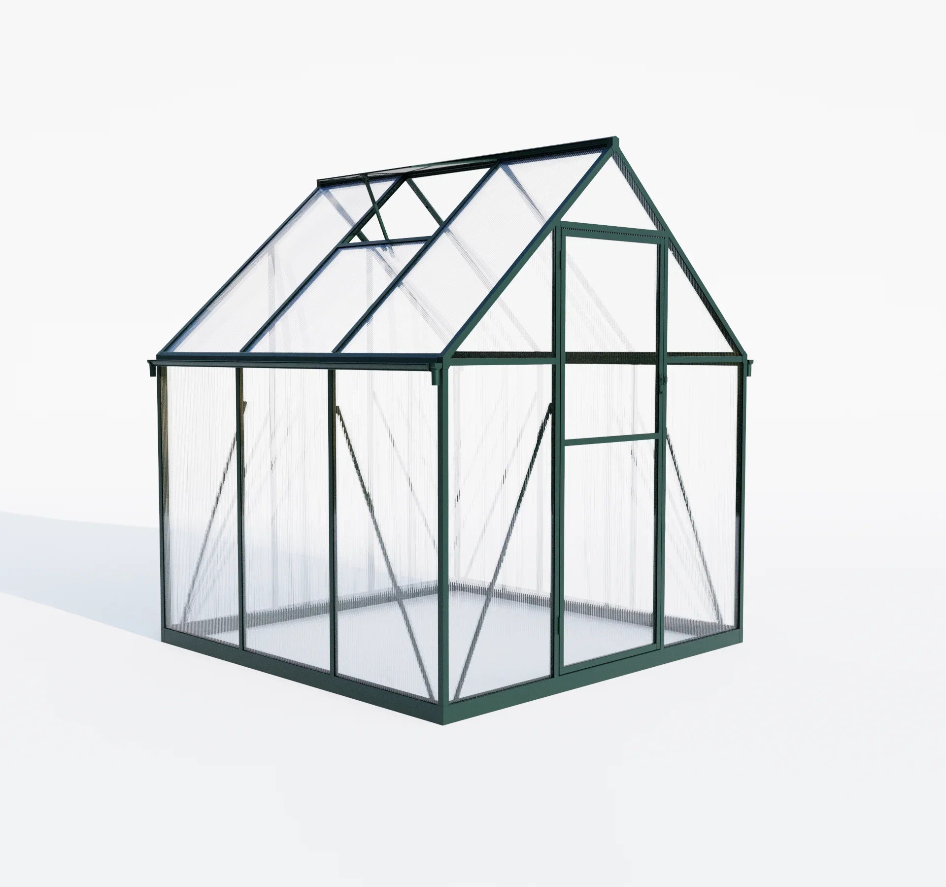 HKM-497427 Sustainable Multi-Span Greenhouse with Polycarbonate Panels for Outdoor Flower Cultivation