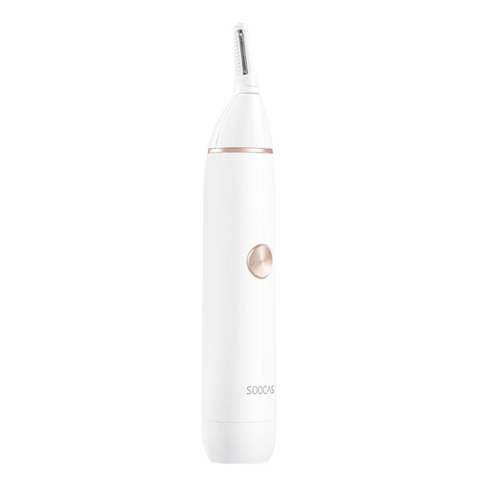 HKM-497491 Portable Electric Ear Nose Eyebrow Hair Trimmer - Waterproof Mini Shaver with High-Speed Motor and Sharp Cutter Head