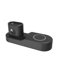 HKM-497555 3-in-1 Wireless Charger for Smartphones, Smartwatches, and Earbuds - Detachable and Rotatable Design