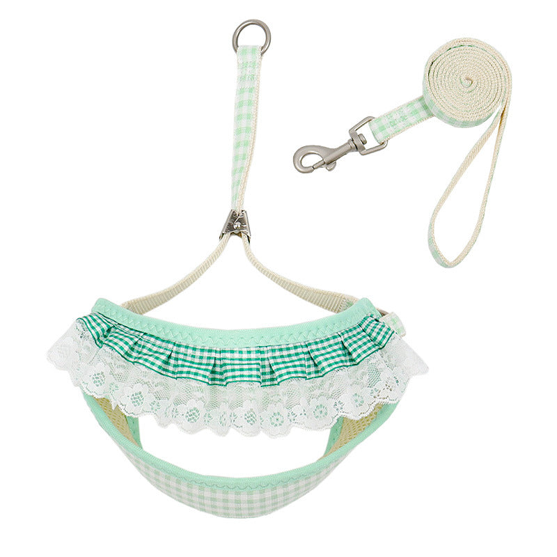HKM-4975805 Small Dog Vest with Traction Belt and Leash in Multiple Colors