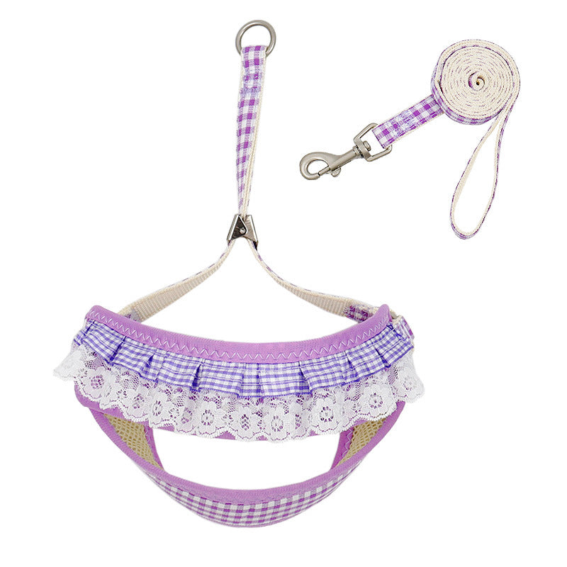 HKM-4975805 Small Dog Vest with Traction Belt and Leash in Multiple Colors