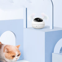 HKM-4976829 Interactive Automatic Laser Cat Toy - Robot Bag - Engaging Play for Cats - Available in White, Pink, and Blue
