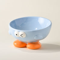 HKM-4977469 Elevated Ceramic Pet Bowl for Cats and Dogs - Ergonomic Design for Comfort and Cervical Spine Support