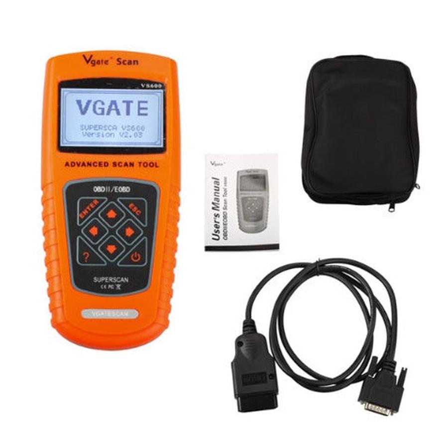 HKM-497747 Advanced VS600 OBD2 Scanner for All 1996 and Newer Vehicles - Comprehensive Diagnostic Tool with Live Data and Codes Retrieval