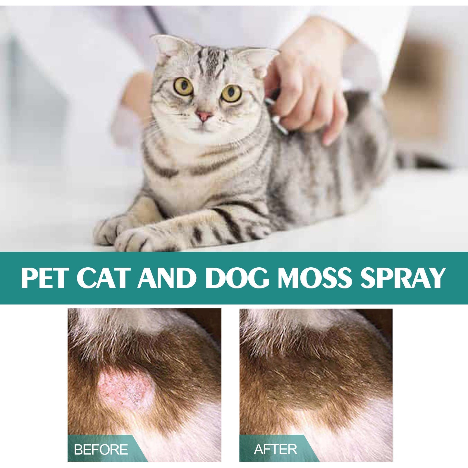 HKM-4977853 Pet Skin Relief Spray for Cats and Dogs - Anti-Itching and Mite Removal, 30ml