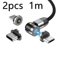 HKM-497939 3-in-1 Magnetic Data Cable Compatible with iPhone, Android & Type-C – 1m & 2m Lengths Available