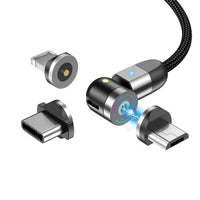 HKM-497939 3-in-1 Magnetic Data Cable Compatible with iPhone, Android & Type-C – 1m & 2m Lengths Available
