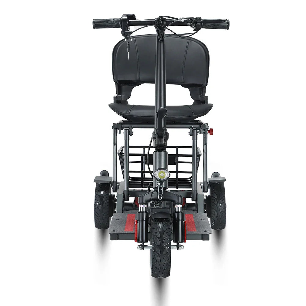 HKM-497939 Lightweight Folding 3-Wheel Electric Mobility Scooter, 20KM Range, 10KM/H Max Speed, Waterproof, Aluminum Alloy