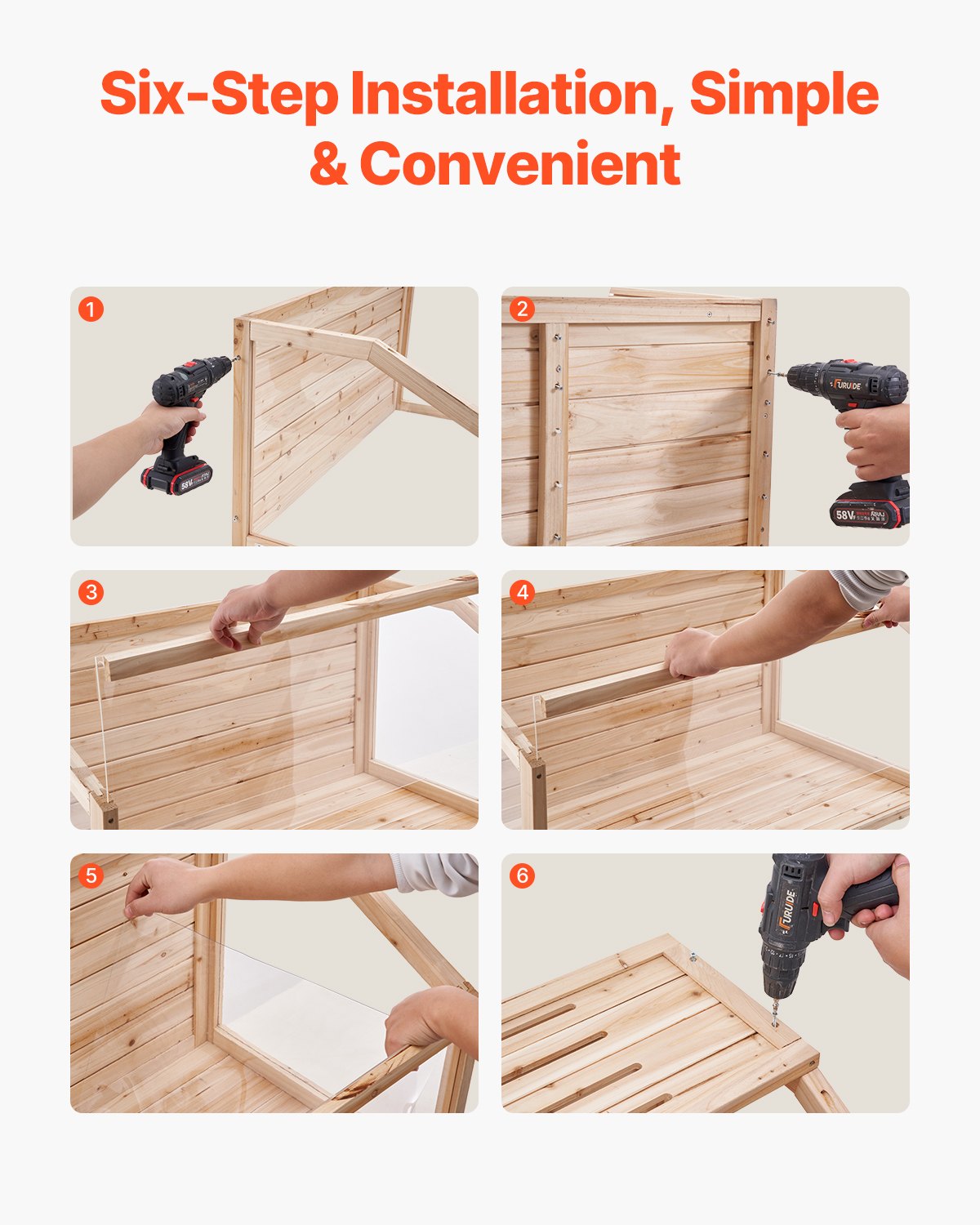 HKM-4979645 Spacious Wooden Hamster Cage Habitat with Clear Acrylic Panels for Small Pets