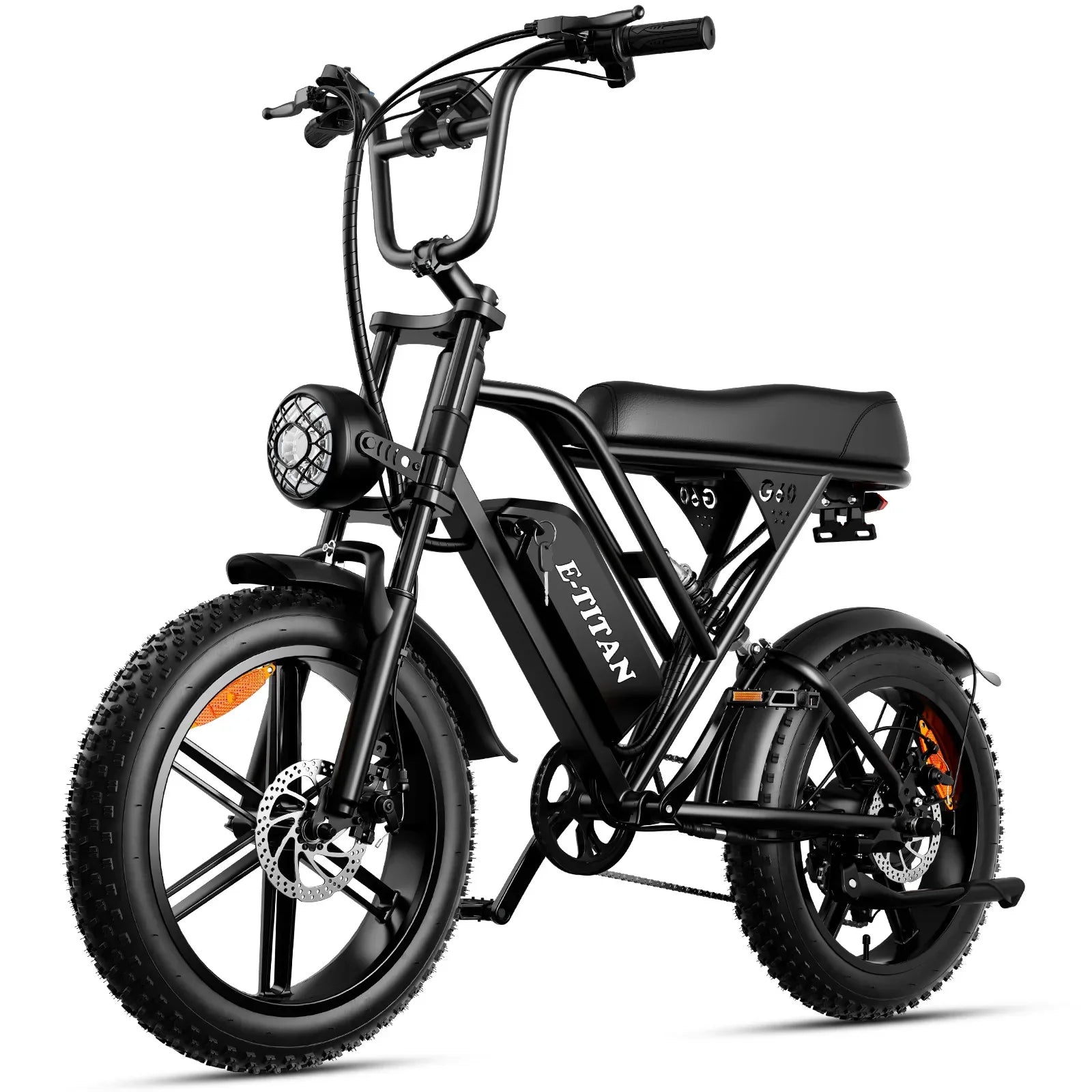 HKM-498003 20-Inch Dual Suspension Electric Bicycle with 1000W Rear Hub Motor and 48V Lithium Battery