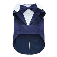 HKM-4980157 Stylish Plain Dog Dress Tuxedo for All Sizes - Comfortable Polyester Material