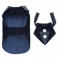 HKM-4980157 Stylish Plain Dog Dress Tuxedo for All Sizes - Comfortable Polyester Material