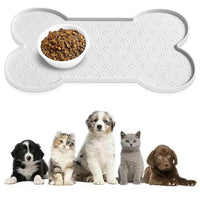 HKM-4981949 Silicone Pet Feeding Mat for Cats - Anti-Spill and Easy to Clean, Available in Multiple Colors
