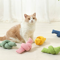 HKM-4983229 Natural Cotton Rope Knot Dog Toy - Interactive Chew & Tug Play for Dogs