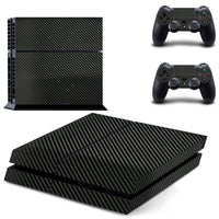 HKM-498387 PS4 Carbon Fiber Skin Sticker with Removable Adhesive and Ventilation Grooves
