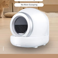HKM-498515 Eco-Friendly Full-Automatic Cat Litter Box with 65L Capacity and Intelligent One-Button Shoveling Design