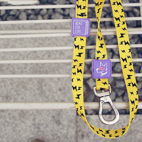 HKM-4985533 Durable Polyester Fiber Leash for Small, Medium, and Large Dogs with Strong Zinc Alloy Hardware