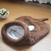 HKM-4985789 Cozy Cat & Dog Sleeping Bag Nest with Big Ears and Warm Cloth Material