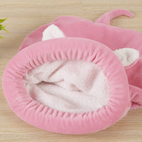 HKM-4985789 Cozy Cat & Dog Sleeping Bag Nest with Big Ears and Warm Cloth Material