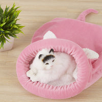 HKM-4985789 Cozy Cat & Dog Sleeping Bag Nest with Big Ears and Warm Cloth Material