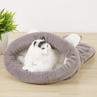 HKM-4985789 Cozy Cat & Dog Sleeping Bag Nest with Big Ears and Warm Cloth Material