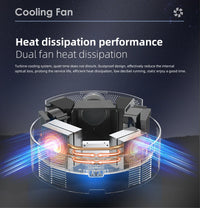 HKM-498579 1080P 4K HD LCD LED Multimedia Projector for Home Cinema Experience