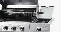 HKM-498579 Heavy Duty Outdoor Charcoal BBQ Grill with Trolley for Commercial Use