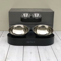 HKM-4987709 Adjustable Elevated Stainless Steel Pet Feeding Bowl with Anti-Slip Design