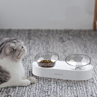HKM-4987709 Adjustable Elevated Stainless Steel Pet Feeding Bowl with Anti-Slip Design