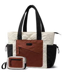 HKM-498771 Stylish 15.6 in Laptop Tote Bag for Work and Travel - Organized Folding Design