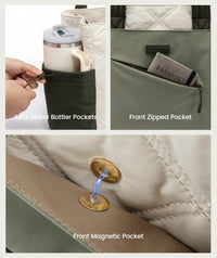 HKM-498771 Stylish 15.6 in Laptop Tote Bag for Work and Travel - Organized Folding Design