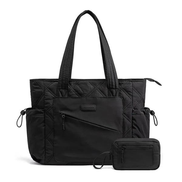 HKM-498771 Stylish 15.6 in Laptop Tote Bag for Work and Travel - Organized Folding Design