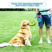 HKM-4987965 Adjustable Portable Pet Training Snack Bag with Multi-Pocket Design and Durable Waterproof Fabric