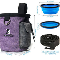 HKM-4987965 Adjustable Portable Pet Training Snack Bag with Multi-Pocket Design and Durable Waterproof Fabric