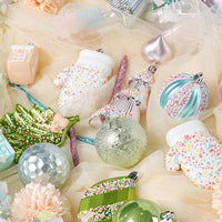HKM-498835 Decorative Christmas Balls Set in Pastoral and Modern Styles, Made of Plastic and PET