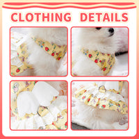 HKM-4988989 Cute Angel Wings Dog Harness Dress and Leash Set for Small Breeds
