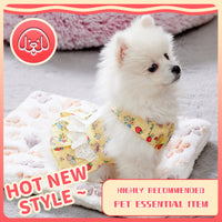 HKM-4988989 Cute Angel Wings Dog Harness Dress and Leash Set for Small Breeds