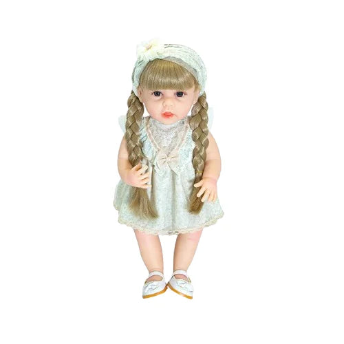 HKM-498899 22 Inch Reborn Baby Doll - Realistic Full Silicone Toddler Doll for Ages 0 to 14 Years