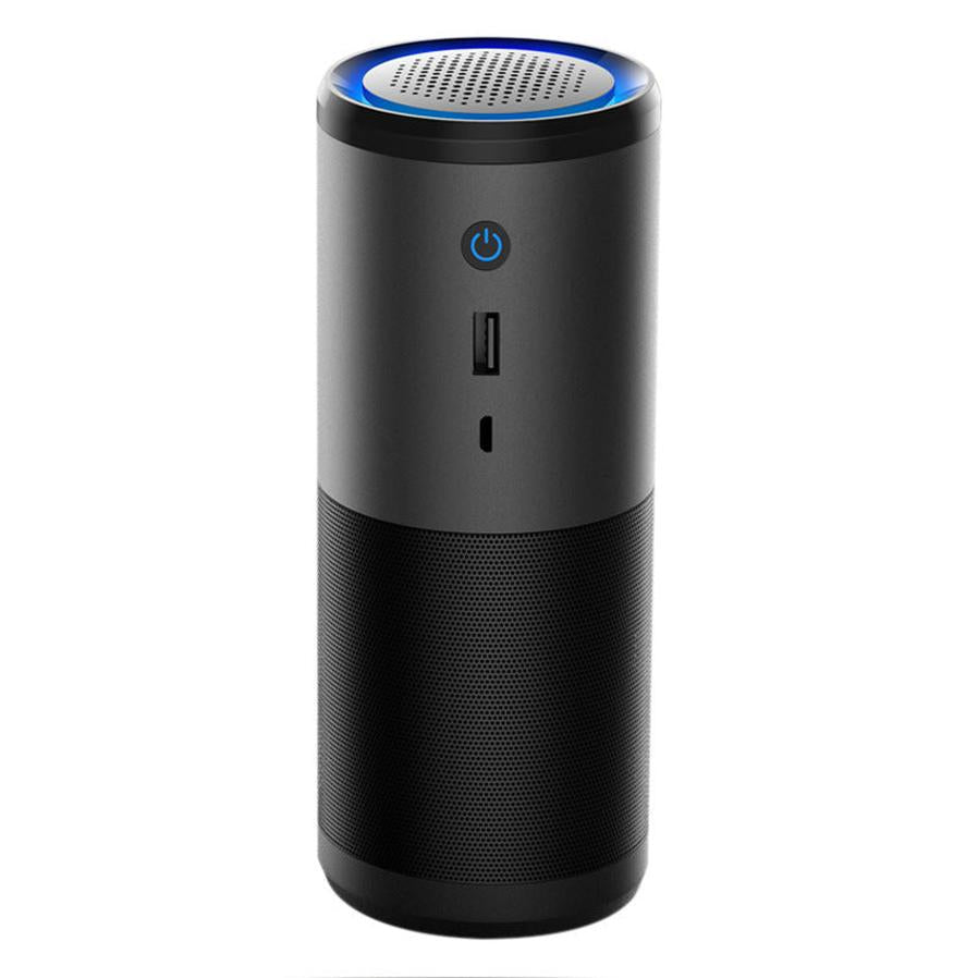 HKM-498899 Portable Mini Car Air Purifier with Smart Air Quality Sensor and 3-Speed Adjustment